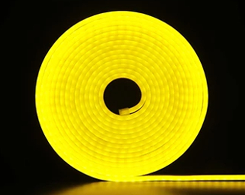 Лента LED неоновая силиконовая желтая 6*12mm 5m