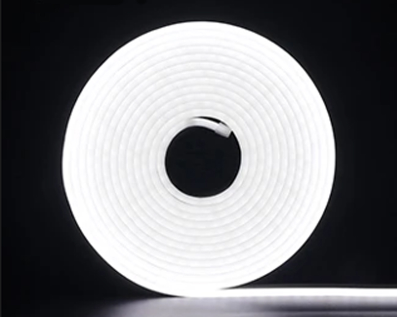 Лента LED неоновая силиконовая белая 6*12mm 5m