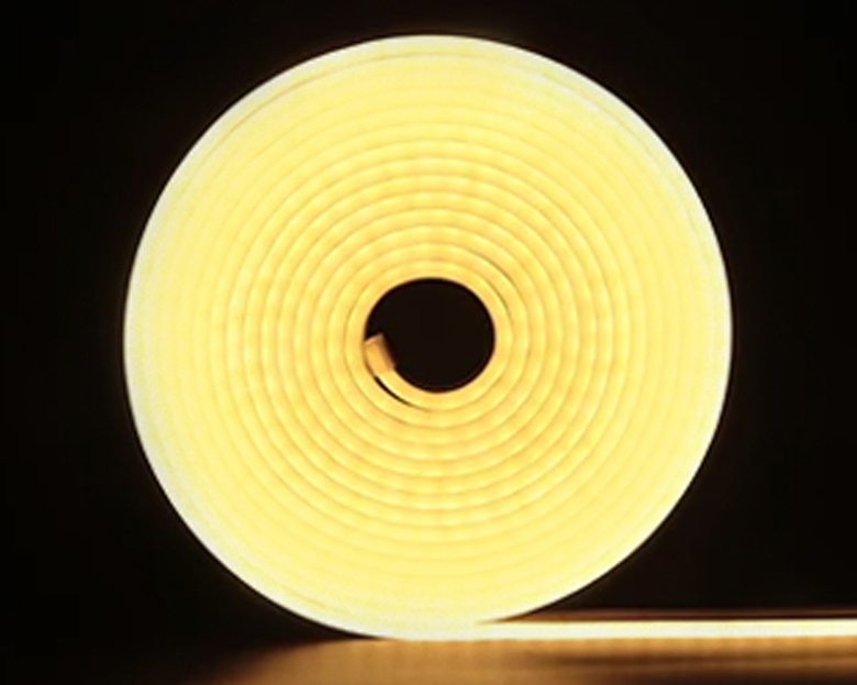 Лента LED неоновая силиконовая лимонная 6*12mm 5m