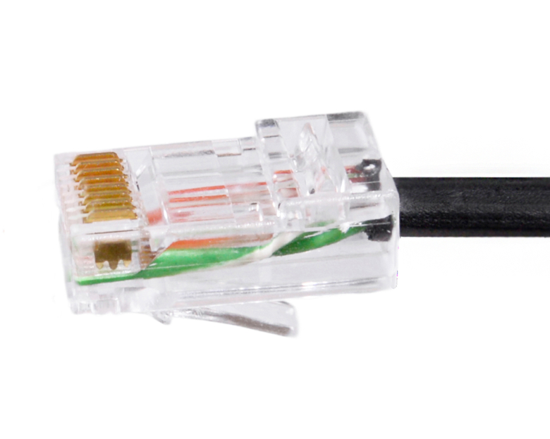 Коннектор RJ-45 (100шт) проходной