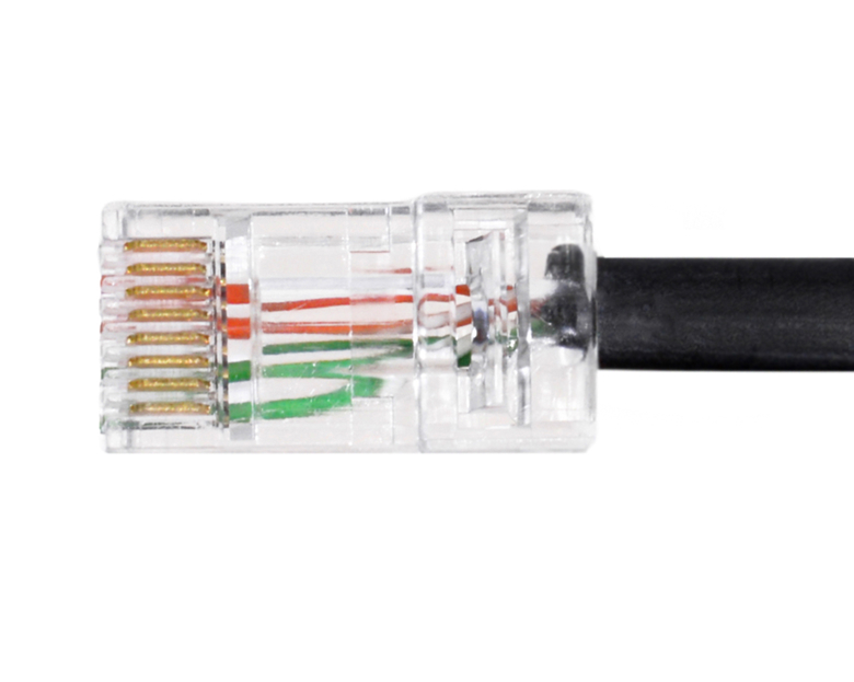 Коннектор RJ-45 (100шт) проходной