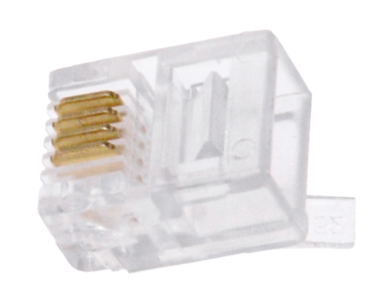 Коннектор RJ-11 телефонный (100шт)