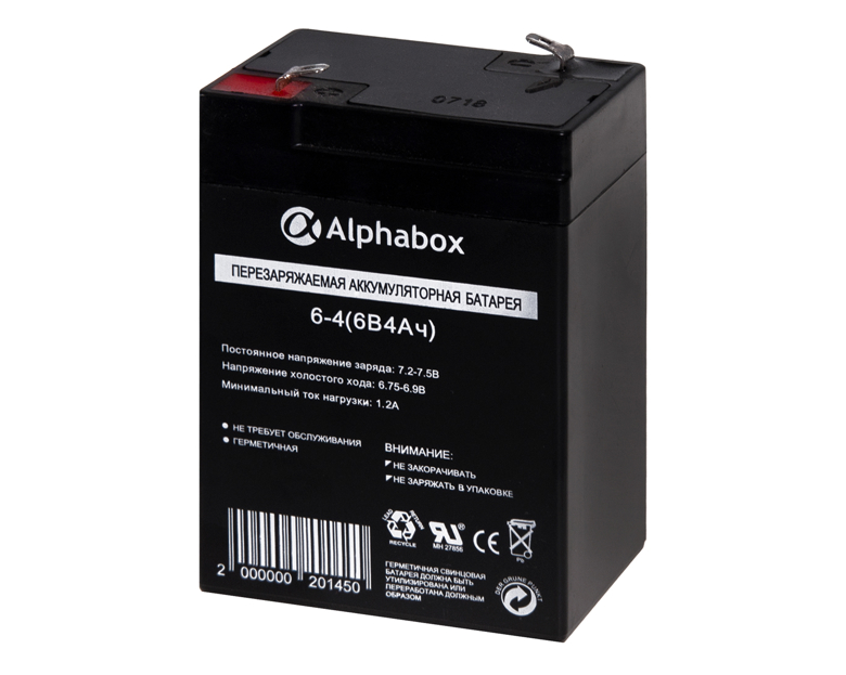Аккумулятор Alphabox SLAB 6V/4Ah