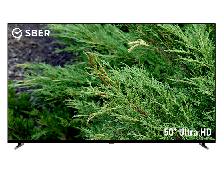 Телевизор Sber SDX 50U4124, 3840*2160, Ultra HD черный