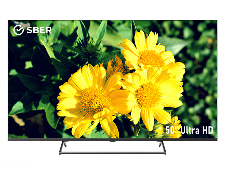Телевизор Sber SDX 50U4125, 3840*2160, Ultra HD черный