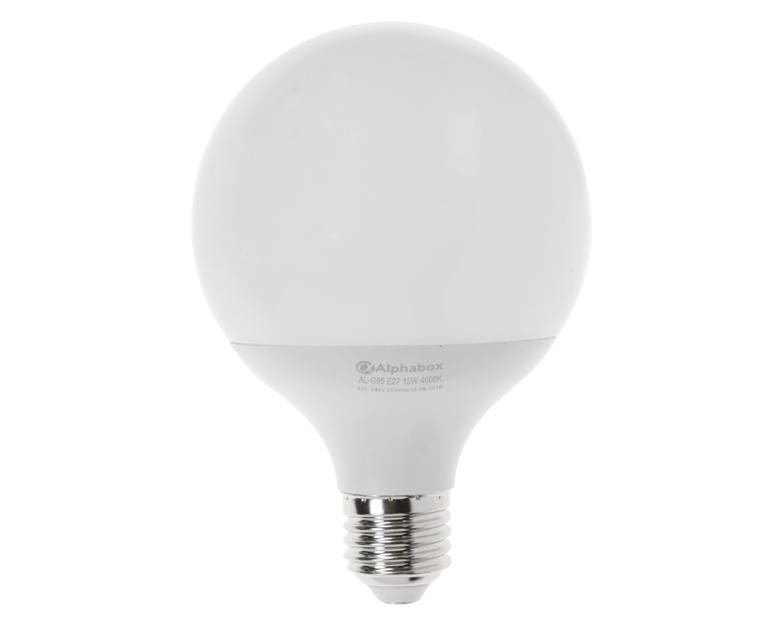 Лампа светодиодная Alphabox AL-G95 E27 15W 4000K