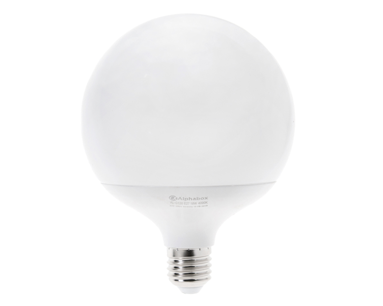 Лампа светодиодная Alphabox AL-G120 E27 18W 4000K