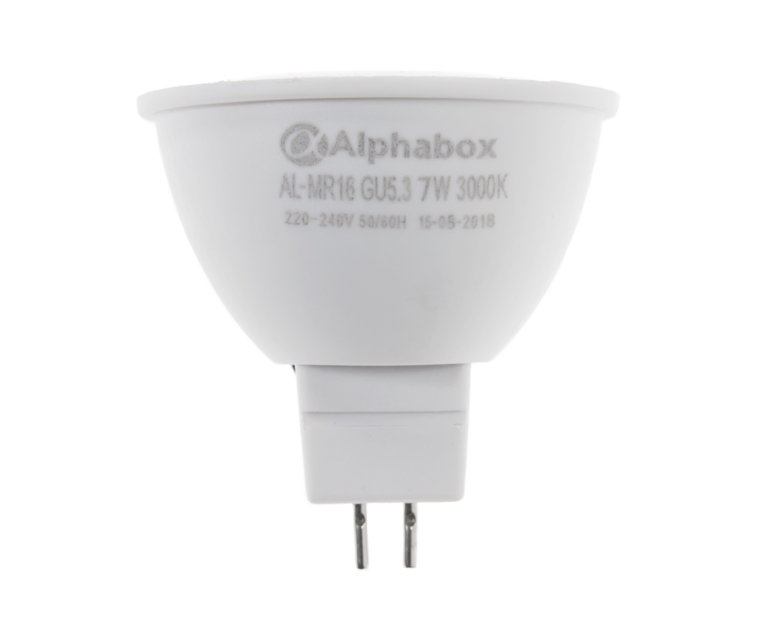 Лампа светодиодная Alphabox AL-MR16 7W 3000K