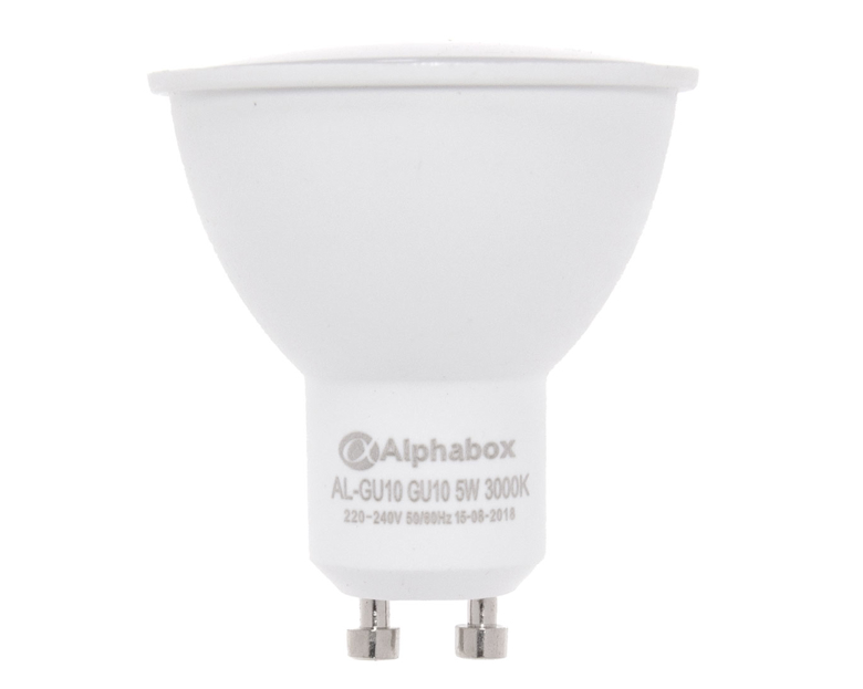 Лампа светодиодная Alphabox AL-GU10 5W 3000K
