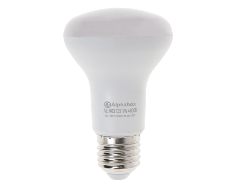 Лампа светодиодная Alphabox AL-R63 E27 9W 4000K