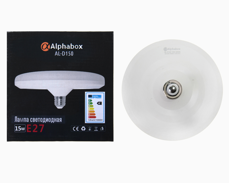 Лампа светодиодная Alphabox AL-D150 E27 15W 4000K
