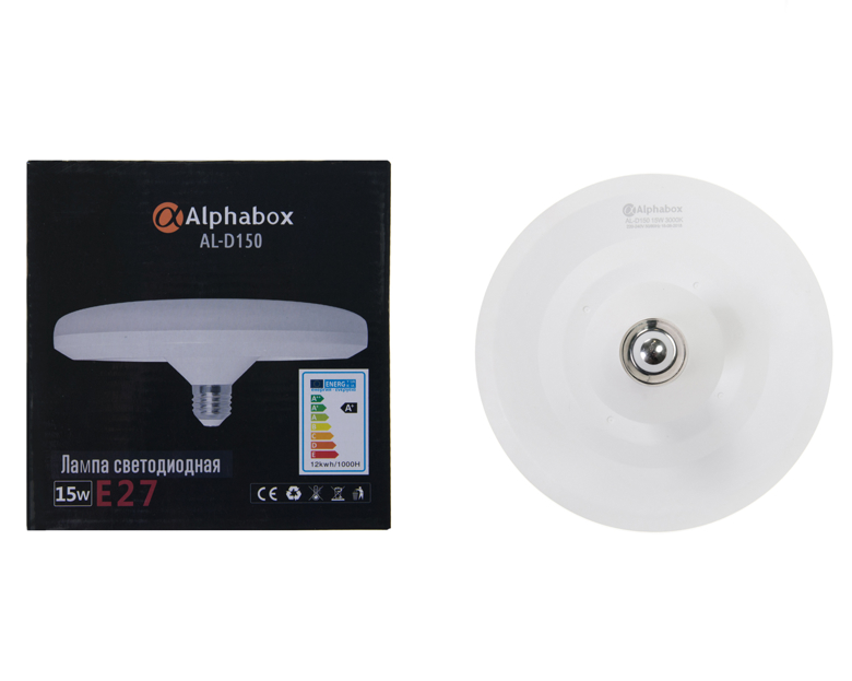 Лампа светодиодная Alphabox AL-D150 E27 15W 3000K