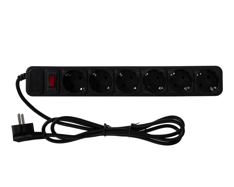 Сетевой фильтр Alphabox 6 розеток 1.8m АСФ-602