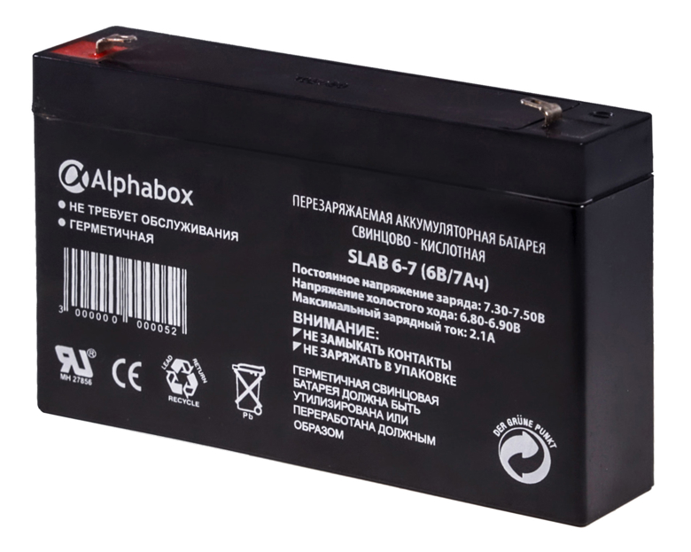 Аккумулятор Alphabox SLAB 6V/7Ah