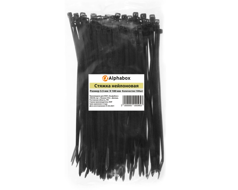 Стяжки Alphabox 3.5×180 (100шт)