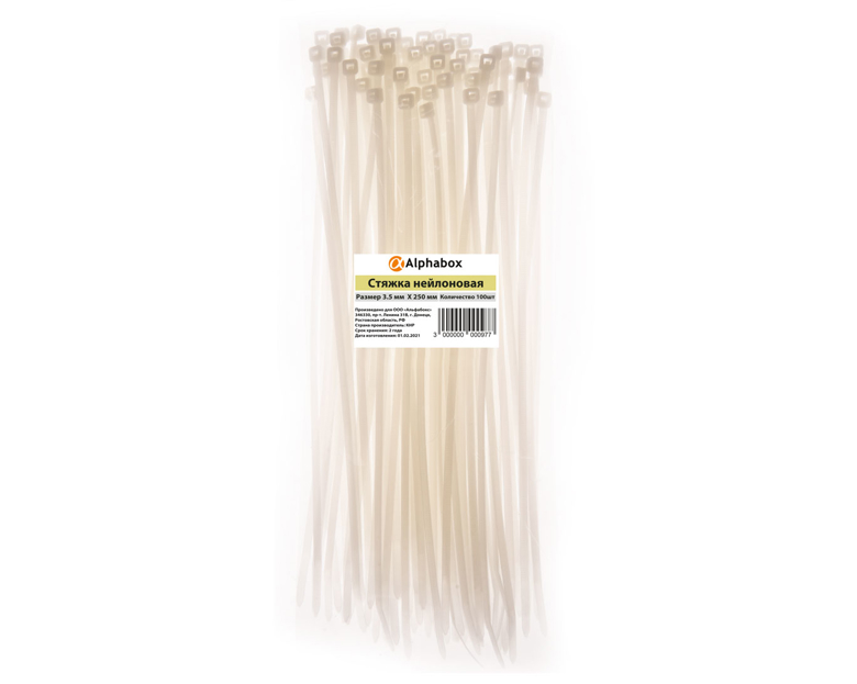 Стяжки Alphabox 3.5×250 (100шт)