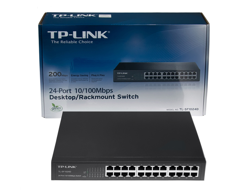 Коммутатор TP-Link SF1024D L2 24x10/100 Desktop