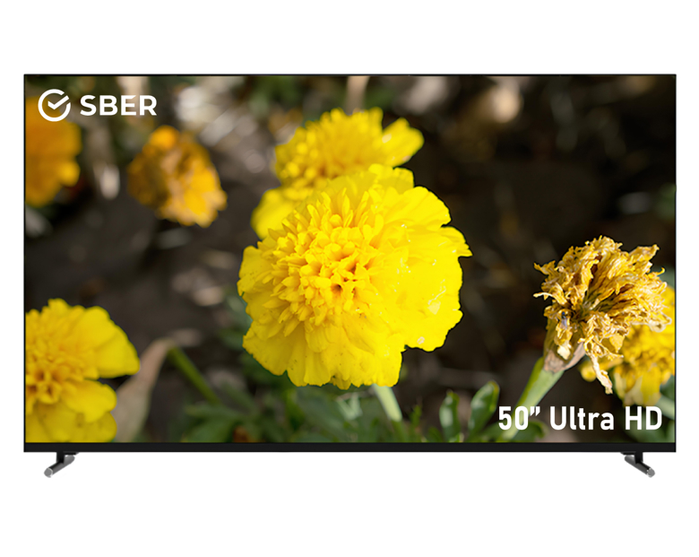 Телевизор Sber SDX 50U4139, 3840*2160, Ultra HD черный