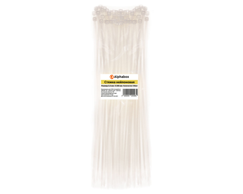 Стяжки Alphabox 3.5×300 (100шт)