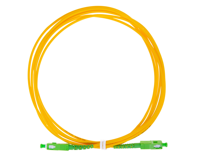 Патчкорд SM, SC-SC (APC) 3мм 3м