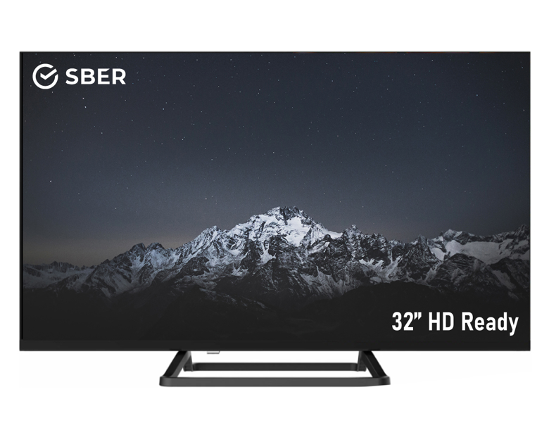 Телевизор Sber SDX 32H2128, 1366*768, HD Ready черный