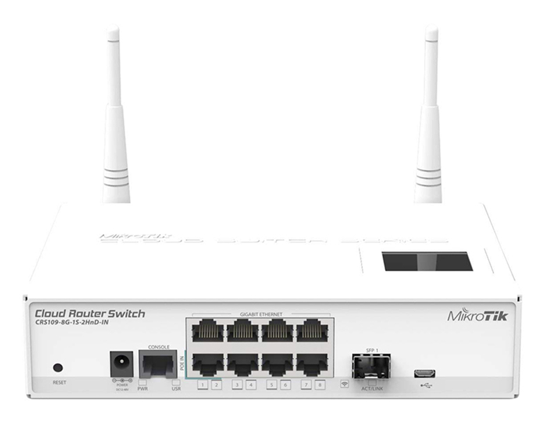 Роутер Mikrotik CRS109-8G-1S-2HnD-IN