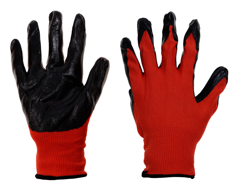 Перчатки нейлоновые с нитриловым обливом, КИТАЙ, 12/600