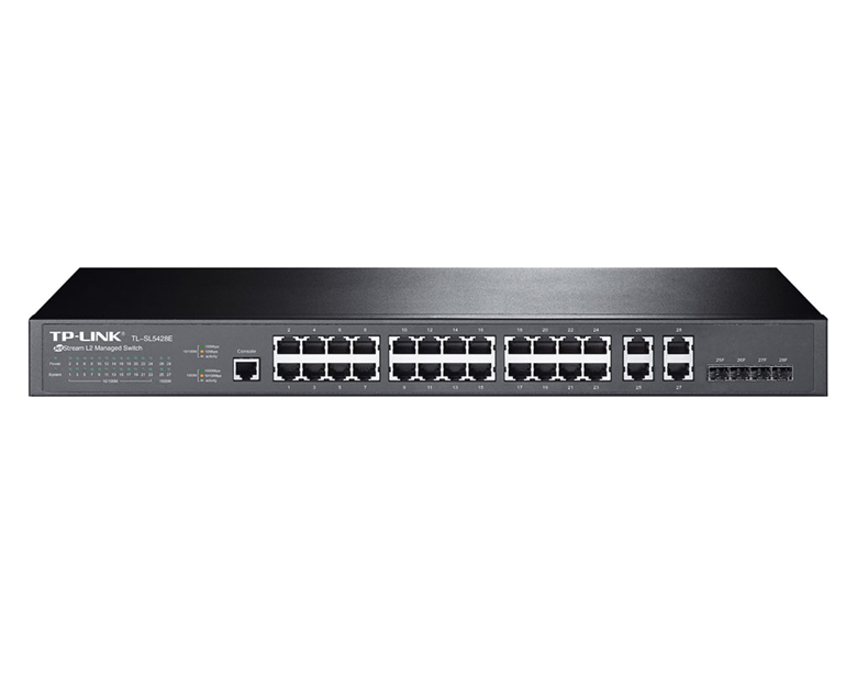Коммутатор TP-Link SL5428E L2 24*10/100 4*1GB RACK
