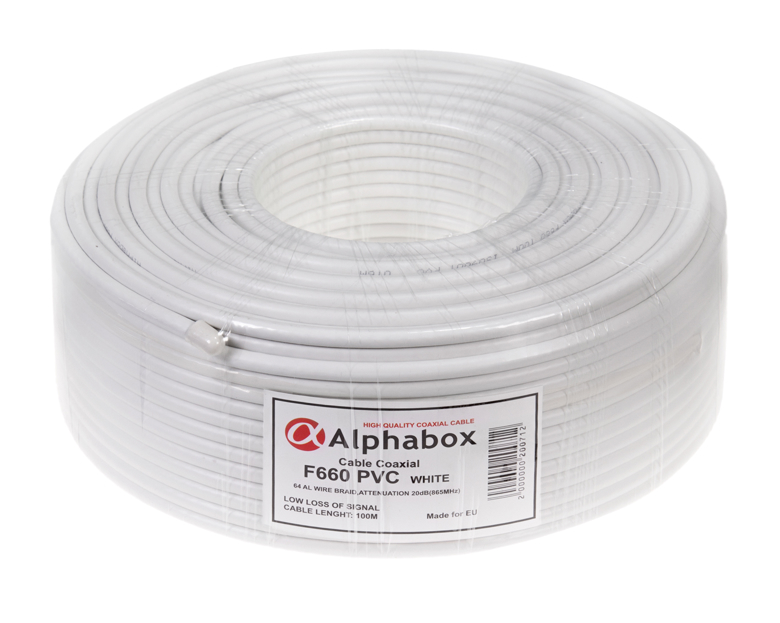 Кабель Alphabox F660 100m White