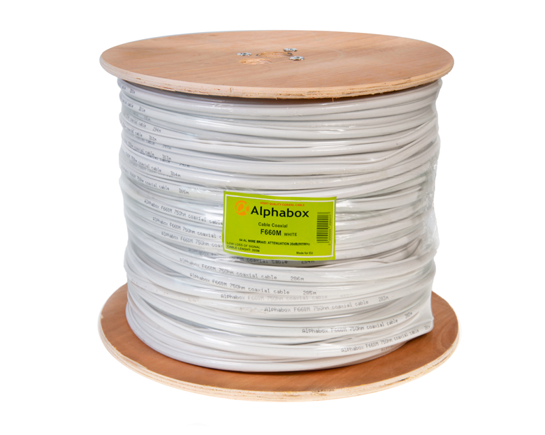 Кабель Alphabox F660M 305m White (тросс)