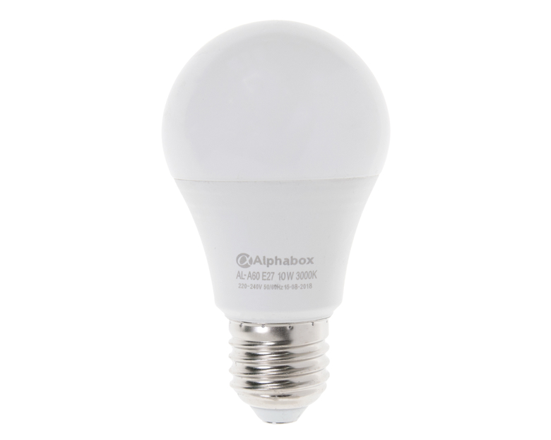 Лампа светодиодная Alphabox AL-A60 E27 10W 3000K