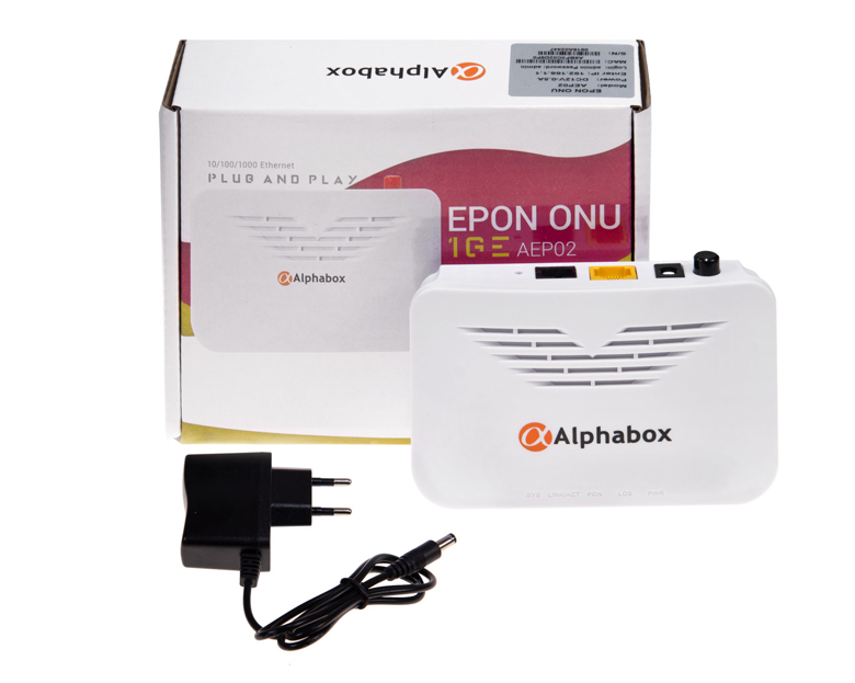 Терминал абонентский ONU ALPHABOX AEP02 Белый