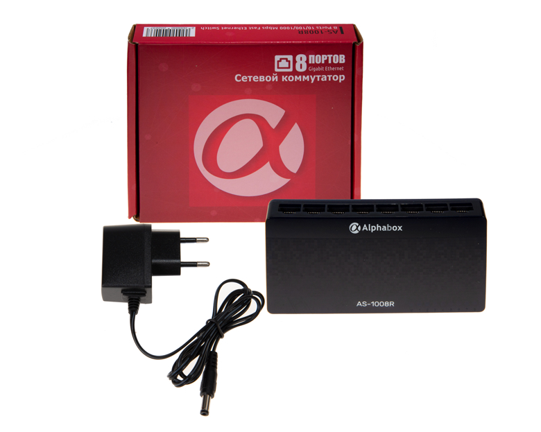 Коммутатор Alphabox AS1008R 8x 1G Desktop