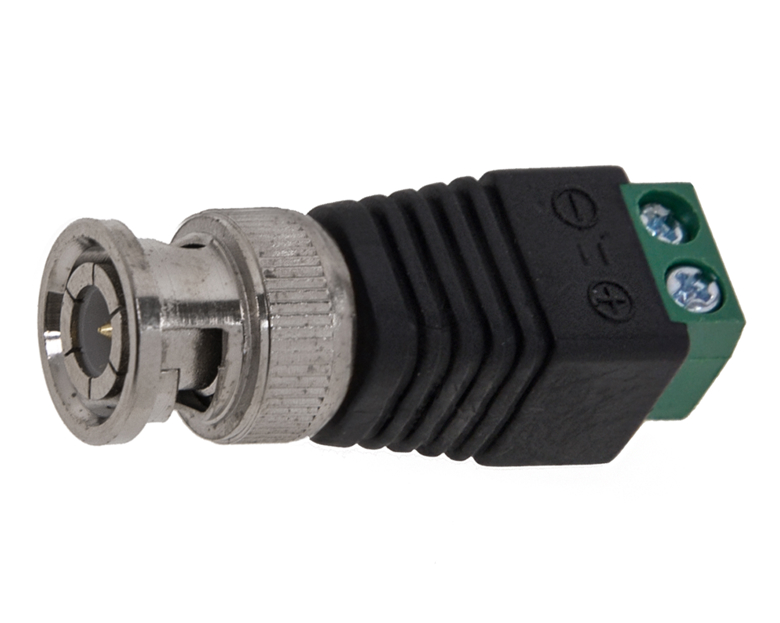 Коннектор BNC папа-клеммы (100шт) зеленый