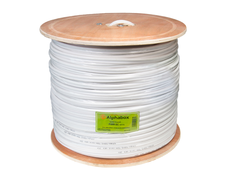 Кабель Alphabox F690+2C PVC 305m White