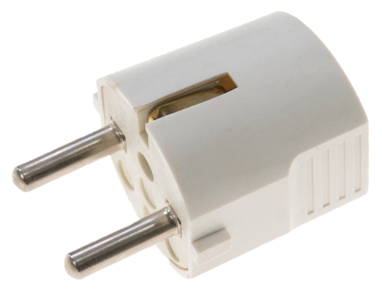 Вилка электрическая угловая 220v 4.8мм