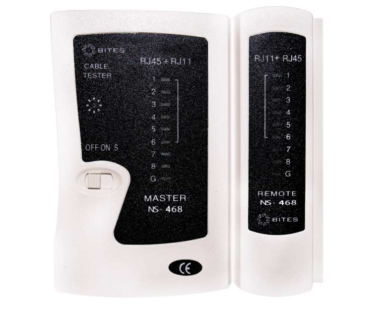 Тестер кабельный ExeGate NS-468 для RJ-45/RJ-11/RJ-12