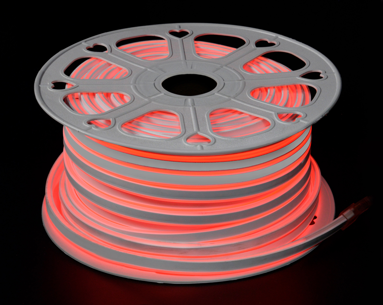 Лента LED неоновая красная 8*16mm/220v (R)