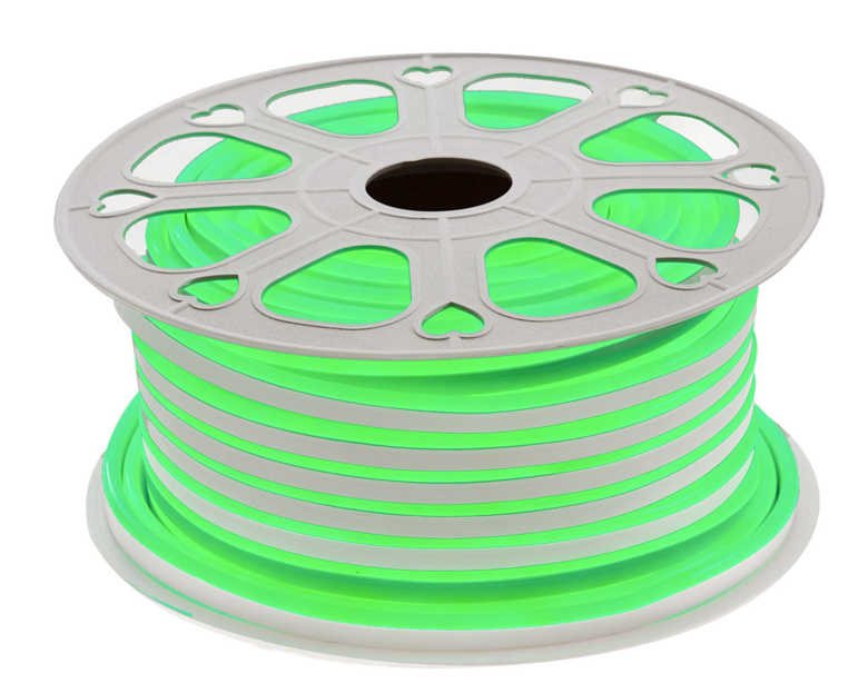 Лента LED неоновая зеленая 8*16mm/220v (G)