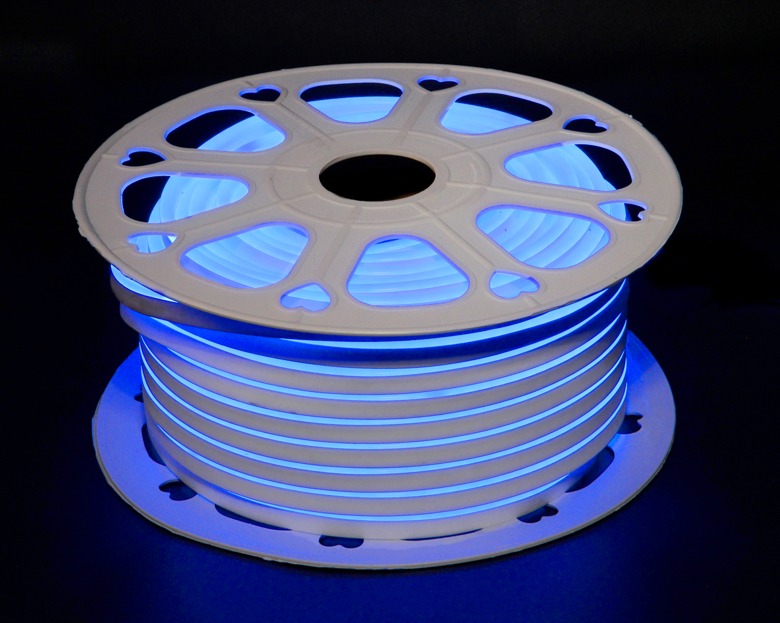 Лента LED неоновая синяя 8*16mm/220v (B)