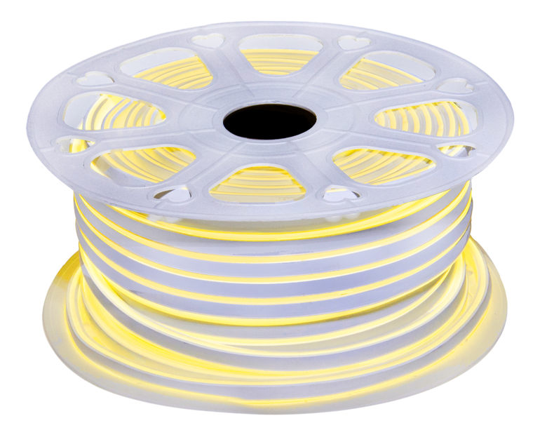 Лента LED неоновая золотая 8*16mm/220v (4000K)