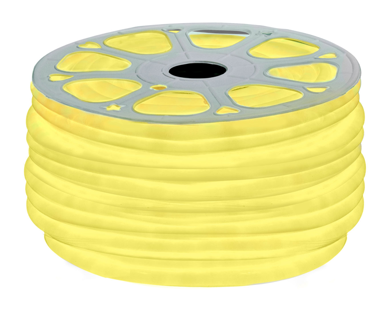 Лента LED неоновая желтая D16mm/220v (WW)