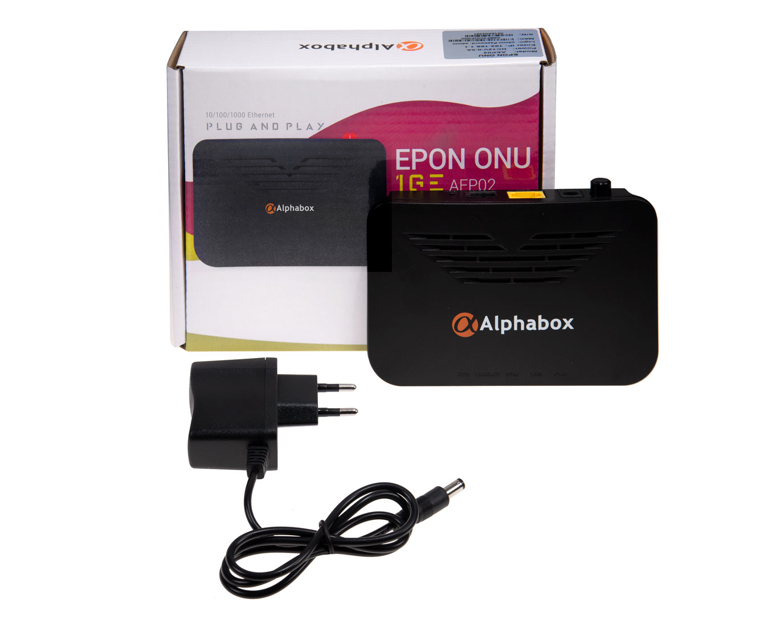 Терминал абонентский ONU ALPHABOX AEP02 Черный