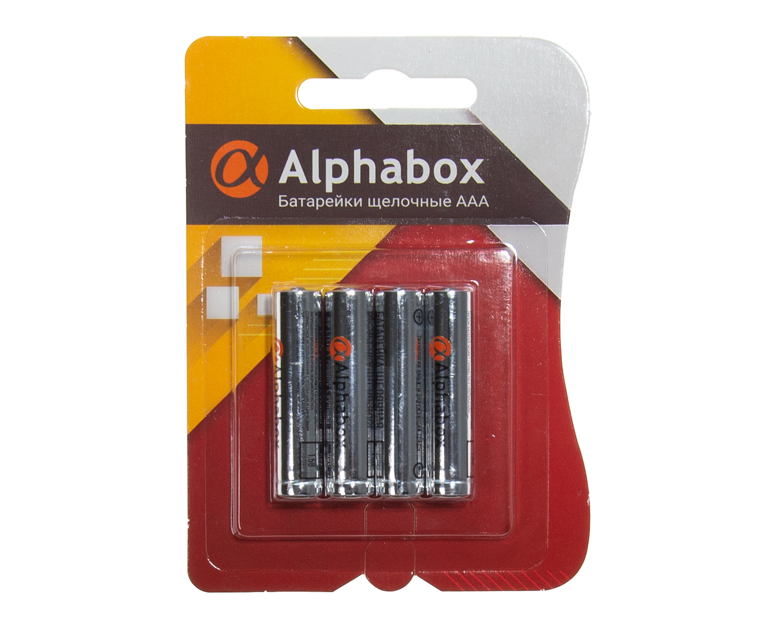Батарейка Alphabox Алкалиновая AAA 4шт