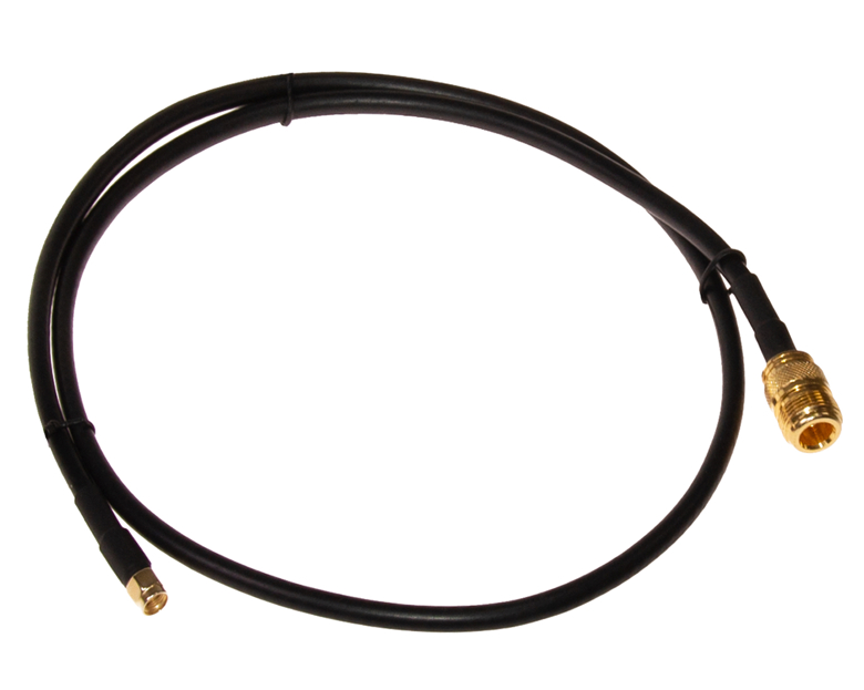 Пигтейл RF-5/H155 Antenna cable with N-Female RP-SMA-Female 1m