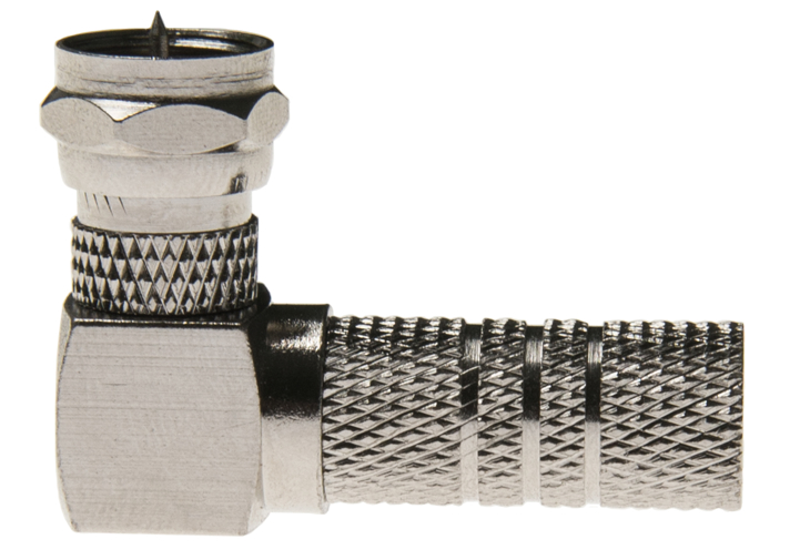 Коннектор F-угловой (Connector right angle F adaptor-003 (100шт)