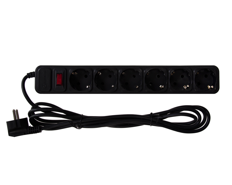 Сетевой фильтр Alphabox 6 розеток 3m АСФ-603