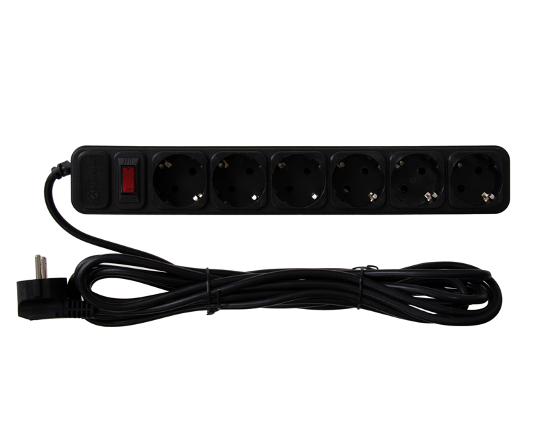 Сетевой фильтр Alphabox 6 розеток 5m АСФ-605