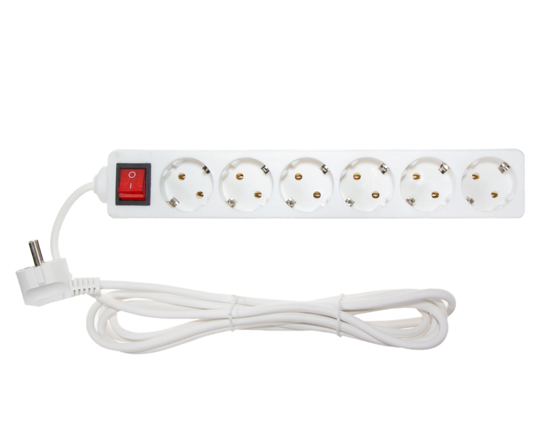 Сетевой удлинитель Alphabox 6 розеток 3m  АСУ-603