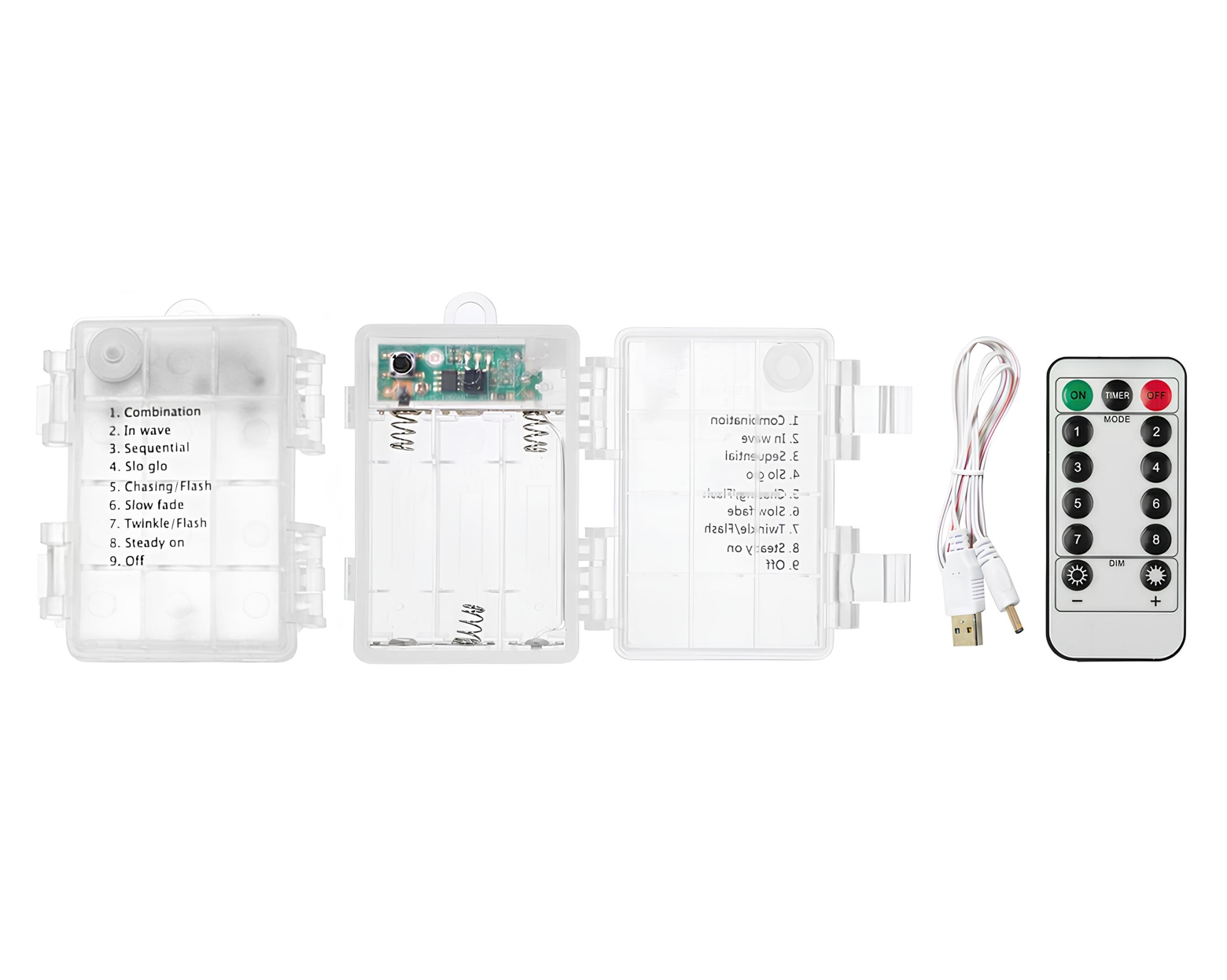 Гирлянда уличная AG-5M200UB-WW 1.5w/m 5m